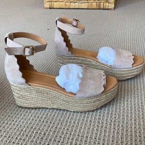 NEVER WORN IN BOX J. CREW Platform Espadrilles